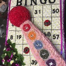 Bingo Card Funeral Tribute