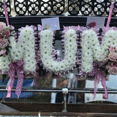 MUM floral tribute