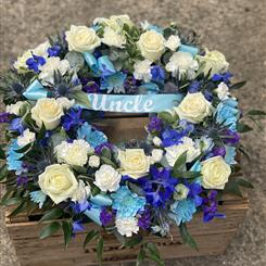 Florist&#39;s Choice Wreath with sash