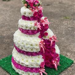 4Tier Birthday Memorial Cake 