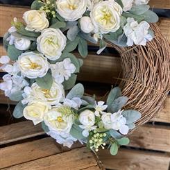 Faux rustic wreath
