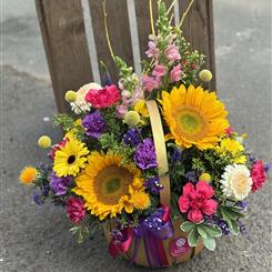 vibrant summer basket