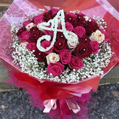 Personalised Rose and Gyp Bouquet 